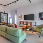 z luxury villa bita lefkada living room tv sofa table chairs