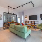 z luxury villa bita lefkada livining room sofa tv table chairs