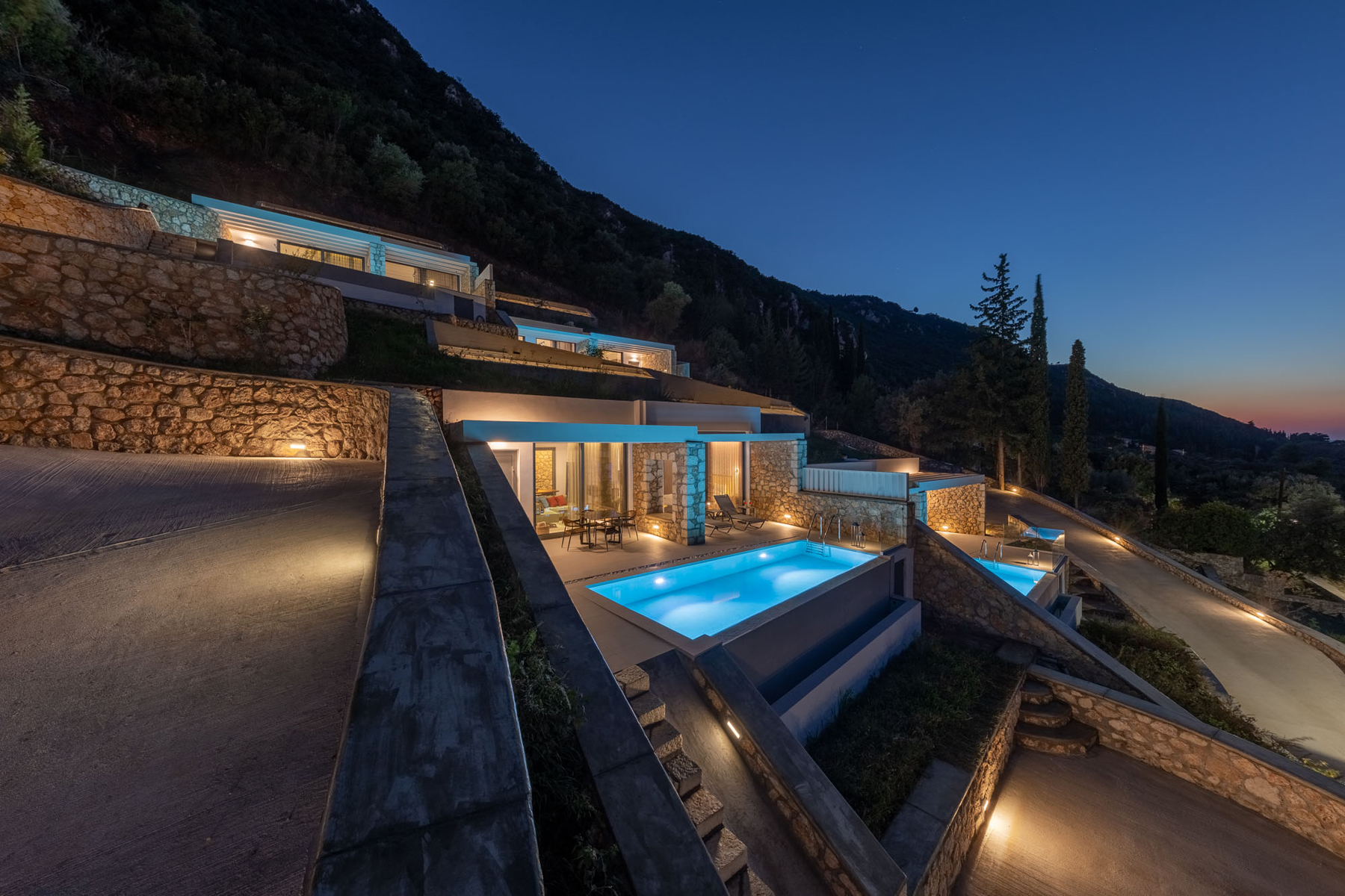 z luxury villa bita lefkada outdoor building property night