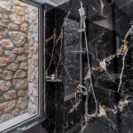 z luxury villa bita lefkada shower marble shampoo window