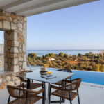 z luxury villa bita lefkada swimming pool view table outdoor area