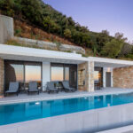 z luxury villa delta lefkada greece swimming pool building mountain