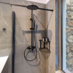 z luxury villas delta lefkada greece bathroom shower window