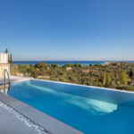 z luxury villa omega lefkada swimming pool sea view trees day relaxing
