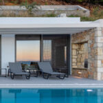 z luxury villa alpha lefkada outdoor beach chairs swimming pool calmness
